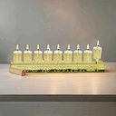 Hebrew Inscribed Menorah
